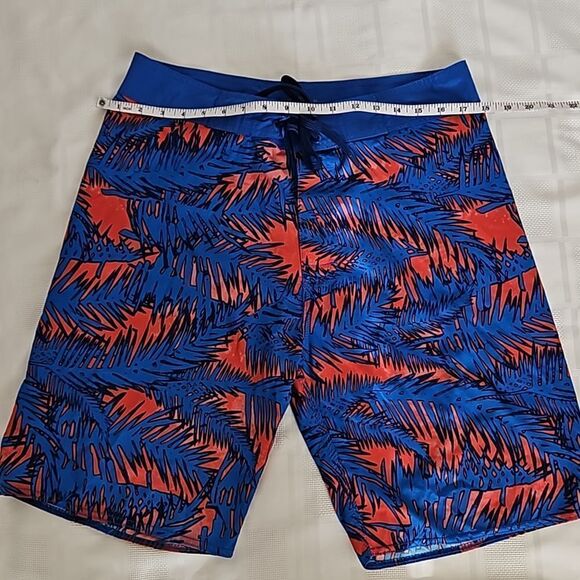 Old Navy Men's Lightweight Shorts Medium Blue/ Orange - Picture 9 of 16